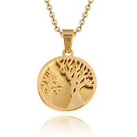 Stainless Steel Hollow Tree Of Life Pendant Wholesale Nihaojewelry main image 1