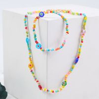 Bohemian Handmade Beaded Glass Bracelet Necklace Set Wholesale Nihaojewelry main image 3