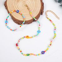 Bohemian Handmade Beaded Glass Bracelet Necklace Set Wholesale Nihaojewelry main image 5