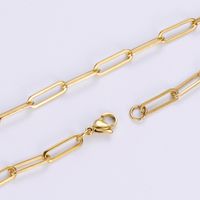 304 Stainless Steel 18K Gold Plated Simple Style Geometric Necklace main image 6