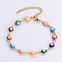 Ethnic Style Devil's Eye 304 Stainless Steel 18K Gold Plated No Inlaid Bracelets In Bulk main image 1