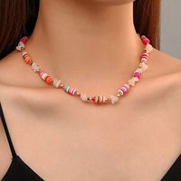 Creative Clay Gravel Stitching Colorful Necklace Bracelet Wholesale Nihaojewelry main image 1