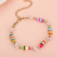 Creative Clay Gravel Stitching Colorful Necklace Bracelet Wholesale Nihaojewelry main image 5