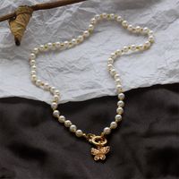 Neue Perlenschmetterlings-anhängerlegierungshalskette Großhandel Nihaojewelry main image 6