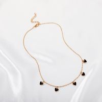 Simple Heart Tassel Pendant Alloy Necklace Wholesale Nihaojewelry main image 4