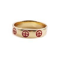New Fashion Simple Oil Dripping Open Copper Smiley Ring Wholesale Nihaojewelry main image 5