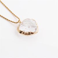 Fashion Transparent Creative Geometric Heart Crystal Necklace Wholesale Nihaojewelry main image 3