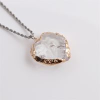 Fashion Transparent Creative Geometric Heart Crystal Necklace Wholesale Nihaojewelry main image 5