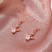 Christmas Crystal Deer Earrings Wholesale Nihaojewelry main image 3