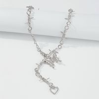 Fashion Butterfly Heart Element Alloy Winding Long Necklace Wholesale Nihaojewelry main image 5