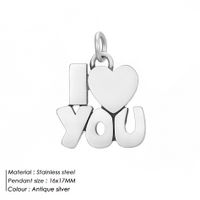 الرجعية أجنحة القلب طائرة شبه الأبعاد الفولاذ المقاوم للصدأ قلادة الجملة Nihaojewelry sku image 16