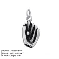 Spherical Football Basketball Stainless Steel Pendant Wholesale Nihaojewelry sku image 5