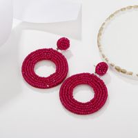 Ethnic Retro Color Miyuki Beads Color Matching Hollow Earrings Wholesale Nihaojewelry sku image 7