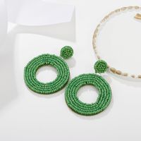 Ethnic Retro Color Miyuki Beads Color Matching Hollow Earrings Wholesale Nihaojewelry sku image 1
