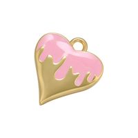 Color Drop Oil Heart-shaped Pendant Accessories Wholesale Nihaojewelry sku image 3