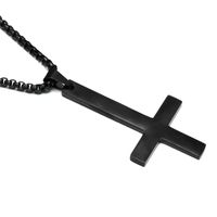 Retro Stainless Steel St. Peter's Inverted Cross Pendant Necklace Wholesale Nihaojewelry sku image 6
