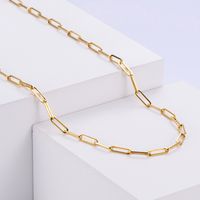 304 Stainless Steel 18K Gold Plated Simple Style Geometric Necklace sku image 11