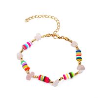 Creative Clay Gravel Stitching Colorful Necklace Bracelet Wholesale Nihaojewelry sku image 1