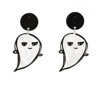 Halloween Jewelry Cross-border Acrylic Skull Ghost Castle Earrings Earrings New  Accessories sku image 1