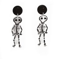 Halloween Jewelry Cross-border Acrylic Skull Ghost Castle Earrings Earrings New  Accessories sku image 4