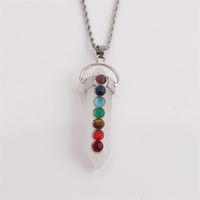 Stone Geometric Pendant Twist Chain Hip Hop Style Necklace Wholesale Jewelry Nihaojewelry sku image 9