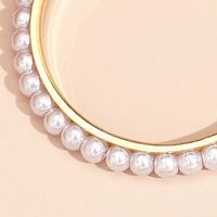 Fashion Pearl Circle Earrings Wholesale Nihaojewelry main image 5