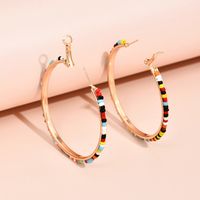Fashion Clashing Color Beads Round Earrings Wholesale Nihaojewelry main image 3