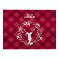 Christmas Series Plaid Printed Cotton Linen Cloth Placemats Wholesale Nihaojewelry main image 6