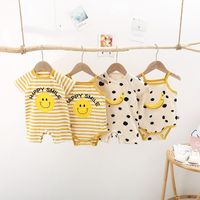 Cartoon Smiley Banana Printed Children's Romper Wholesale Nihaojewelry main image 1