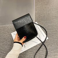 Shangxin Bolso Femenino 2020 Nuevo Pequeño Bolso Negro Mensajero Femenino Casual Retro Bandolera Bolso De Teléfono Móvil Mini Bolso Pequeño main image 2