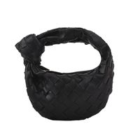 Solid Color Woven Knot Portable Croissant Bag Wholesale Nihaojewelry main image 6