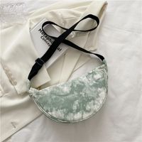 Korean Style Hit Color Shoulder Diagonal Canvas Bag Wholesale Nihaojewelry sku image 1