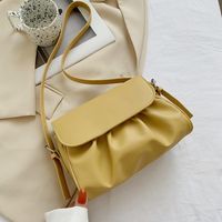 Wholesale Simple Solid Color Fold Shoulder Square Bag Nihaojewelry sku image 2