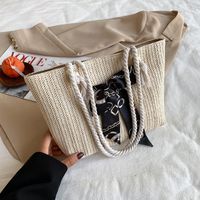 New Popular Large-capacity Woven Single Shoulder Tote Bag Wholesale Nihaojewelry sku image 1