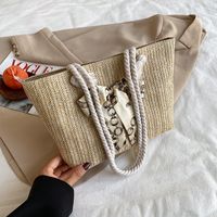 New Popular Large-capacity Woven Single Shoulder Tote Bag Wholesale Nihaojewelry sku image 2