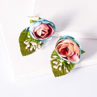 Großhandel Schmuck Farbe Nachahmung Blume Anhänger Ohrringe Nihaojewelry main image 5