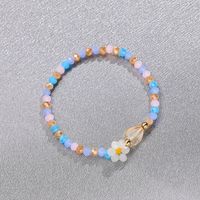 Flower Crystal Color Beaded Korean Style Bracelet Wholesale Jewelry Nihaojewelry main image 3