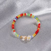 Flower Crystal Color Beaded Korean Style Bracelet Wholesale Jewelry Nihaojewelry main image 4