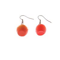 Wholesale Cute Simulation Three-dimensional Orange Peach Earrings Nihaojewelry main image 3