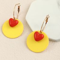 Sweet C Shape Alloy No Inlaid Earrings main image 3