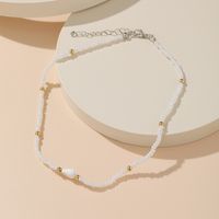 New Bohemian White Miyuki Beads Shell Necklace Wholesale Nihaojewelry main image 3