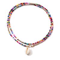 New Bohemian Colorful Miyuki Beads Shell Double Necklace Wholesale Nihaojewelry main image 1