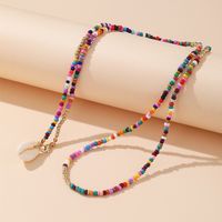 New Bohemian Colorful Miyuki Beads Shell Double Necklace Wholesale Nihaojewelry main image 4