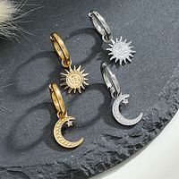 INS Style Geometric Patchwork Plating Stainless Steel No Inlaid Earrings main image 1