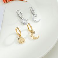 INS Style Geometric Patchwork Plating Stainless Steel No Inlaid Earrings main image 3