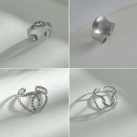 Wholesale Koreanisches Retro-drehseil Edelstahl Offener Ring Nihaojewelry main image 1