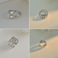 Wholesale Korean Retro Twist Rope Stainless Steel Open Ring Nihaojewelry main image 3
