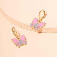 Korean Style Simple Butterfly Earrings Eardrops Women's Sweet Graceful Lovely Retro Stud Earrings Europe And America Cross Border Jewelry Wholesale main image 1