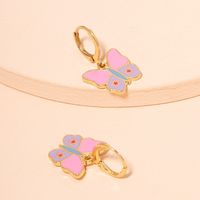 Korean Style Simple Butterfly Earrings Eardrops Women's Sweet Graceful Lovely Retro Stud Earrings Europe And America Cross Border Jewelry Wholesale main image 4