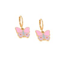 Coréen Style Simple Papillon Boucles D'oreilles Gouttes Pour Les Oreilles De Femmes Doux Gracieux Belle Rétro Boucles D'oreilles Europe Et En Amérique Croix Frontière Bijoux En Gros main image 6